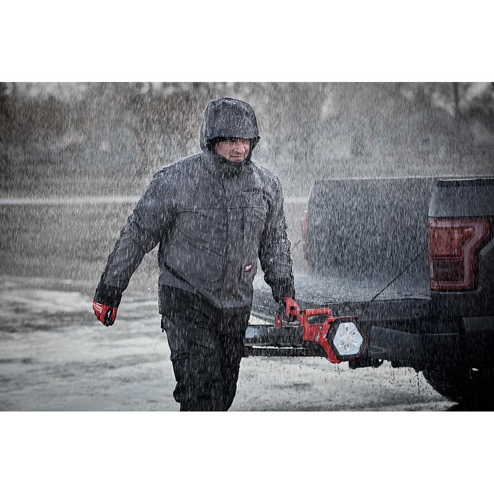 Milwaukee M12 Heated AXIS Layering System with HYDROBREAK Rainshell Kit Large Gray - Ascmtools