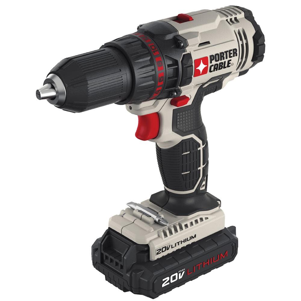 Porter Cable 20V 1/2-Inch Lithium-Ion Cordless Drill (PCC601LB) Kit - Ascmtools