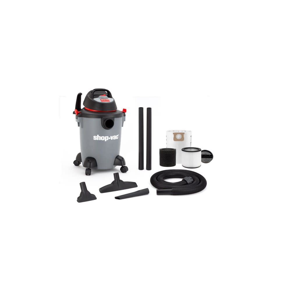 Shop Vac Wet/Dry Vacuum 6 Gallon 3HP Peak 65 CFM Peak - Ascmtools