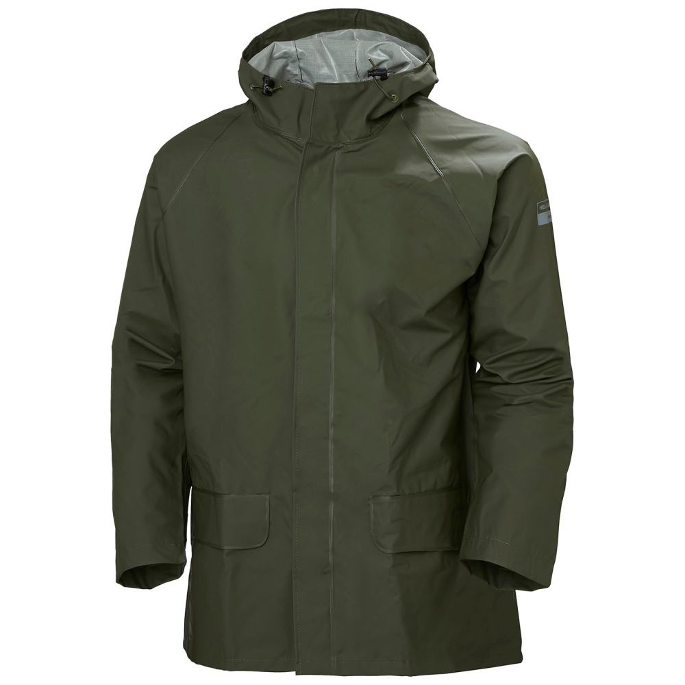 Helly Hansen Mandal Rain Jacket Polyester Army Green 3X - Ascmtools