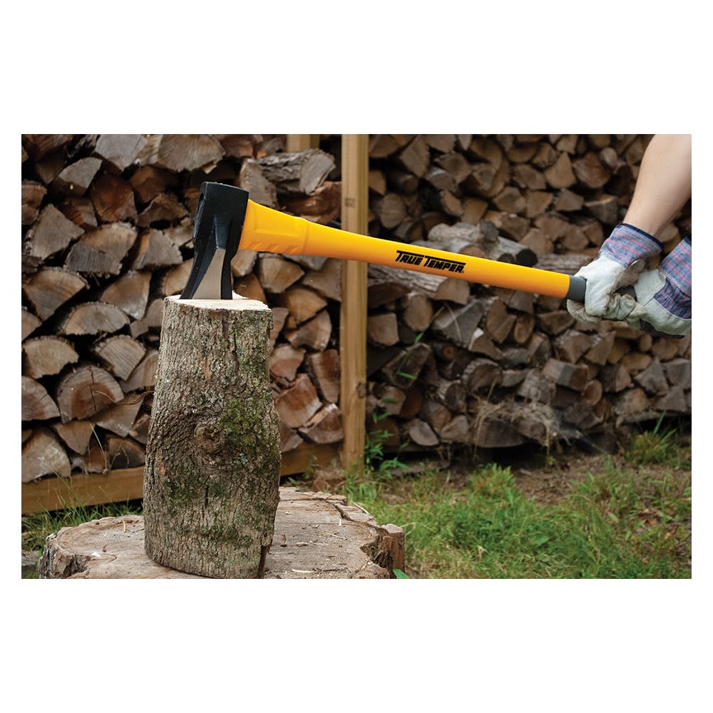 True Temper 4 Lbs Steel Head Super Splitter with 36 In. Fiberglass Handle - Ascmtools