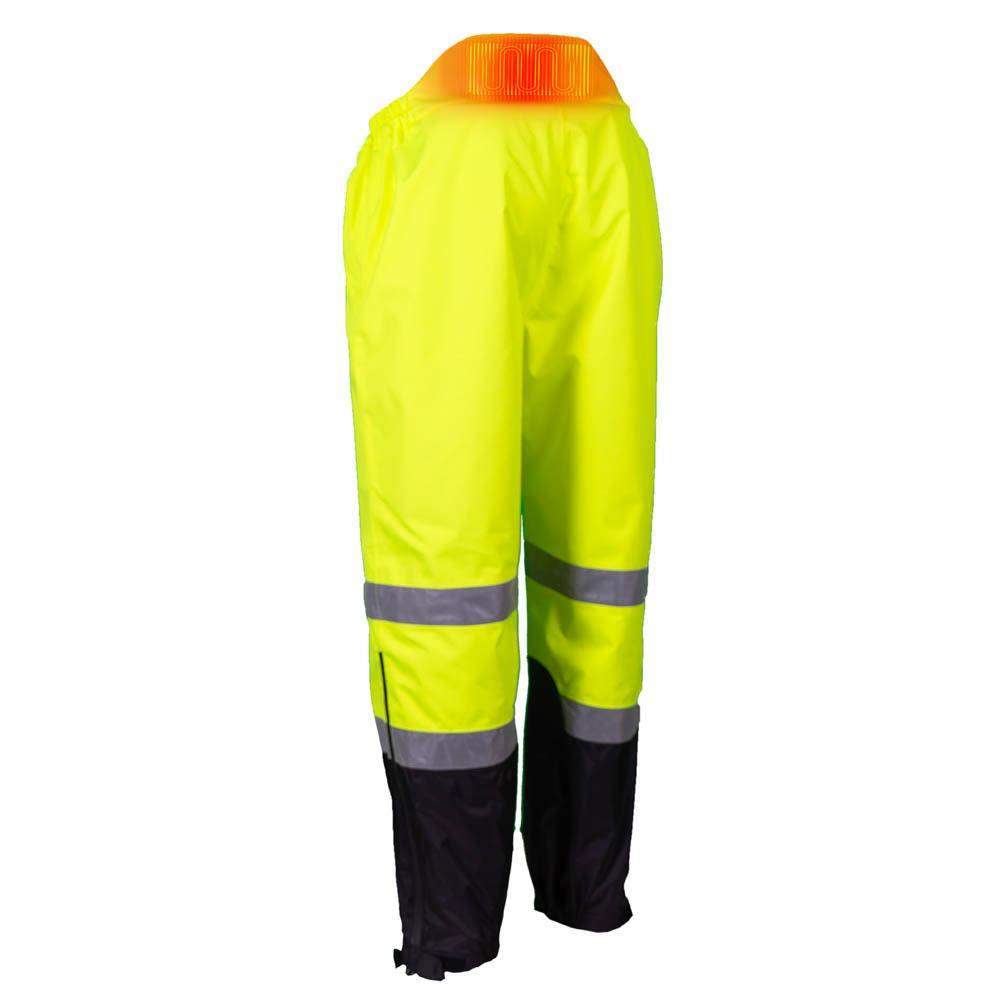 Mobile Warming 7.4V Heated Rain Pant Mens Hi-Vis Large - Ascmtools