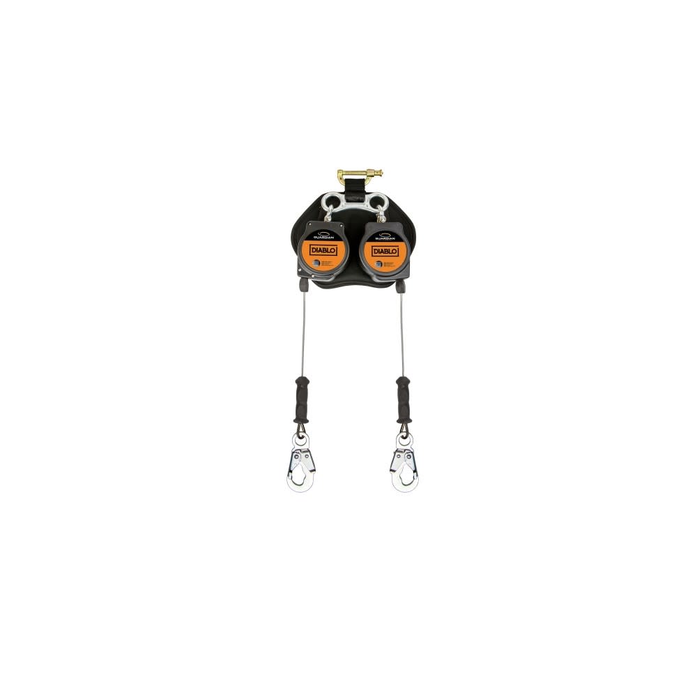 Guardian Fall Protection 8′ Self-Retracting Lifeline with Aluminum Snap Hook - Ascmtools