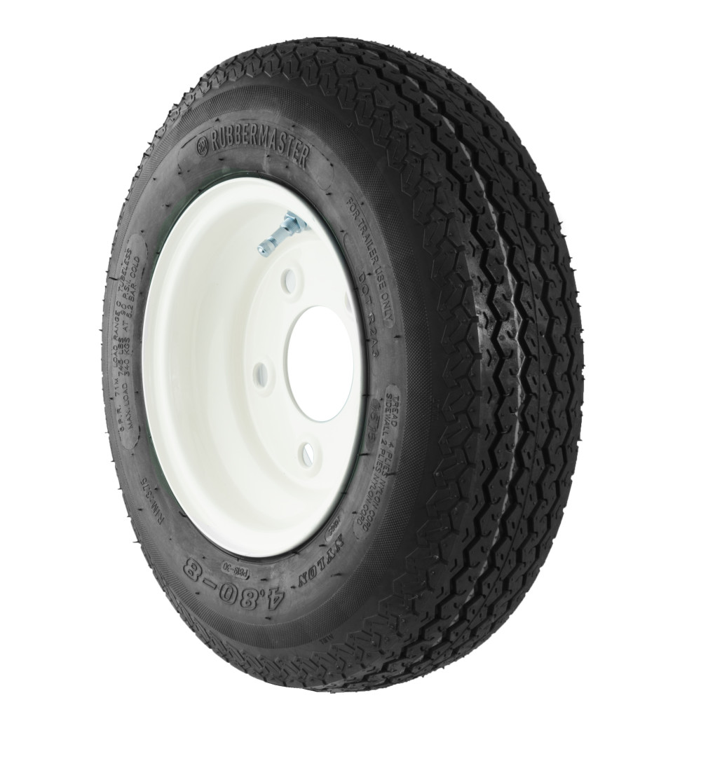 Rubbermaster S380 480-8 6P High Speed Trailer Tire – Tire Only - Ascmtools