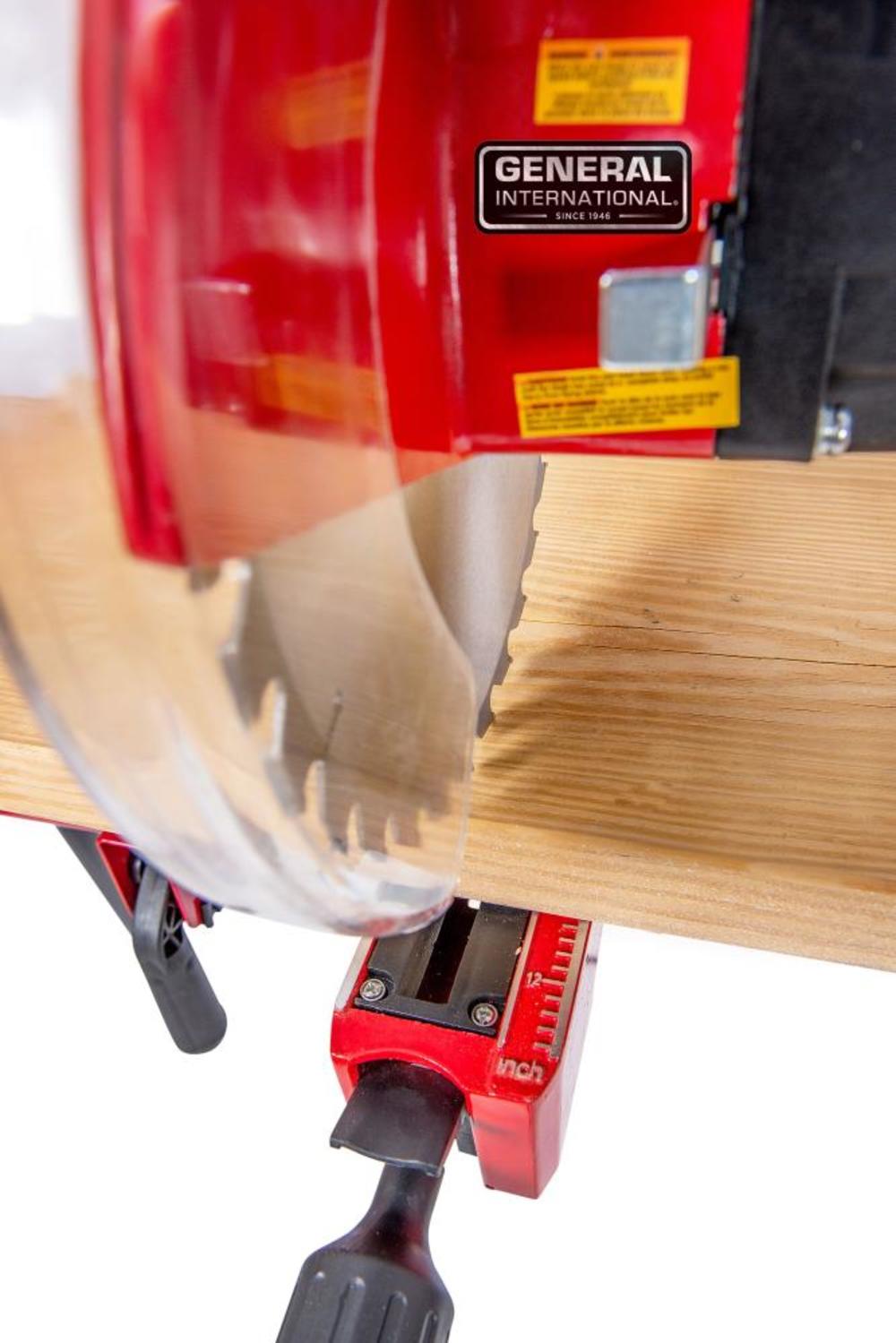 General International 10″ Sliding Miter Saw Laser Alignment 15 Amp - Ascmtools