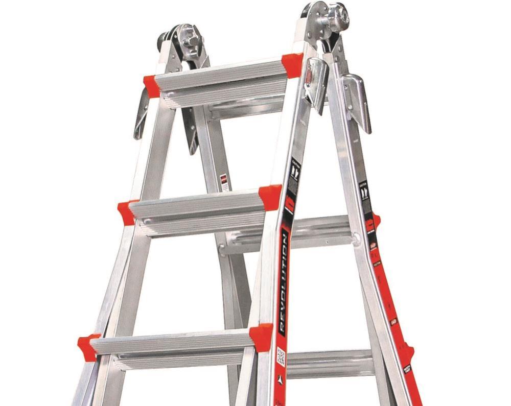 Little Giant Safety Revolution M22 Aluminum Type-1A 300lb Telescoping Multi-Position Ladder with Ratchet Leg Leveler - Ascmtools
