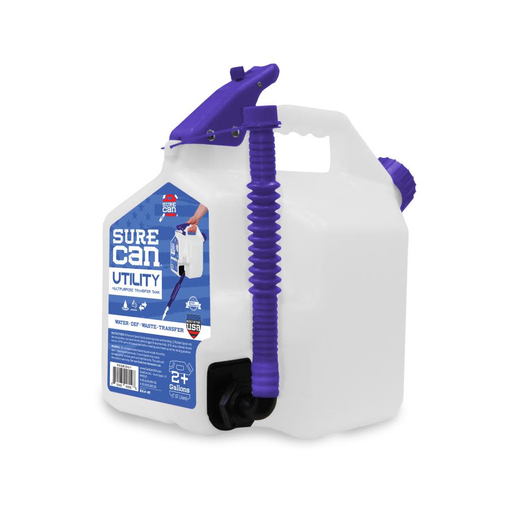 Surecan 2+ Gallons 7.57 Liters Multipurpose Utility Transfer Tank - Ascmtools