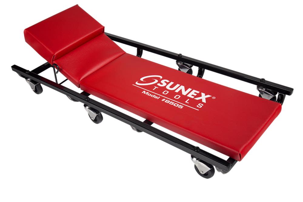 Sunex 6 Caster Creeper with Adjustable Head Rest - Ascmtools