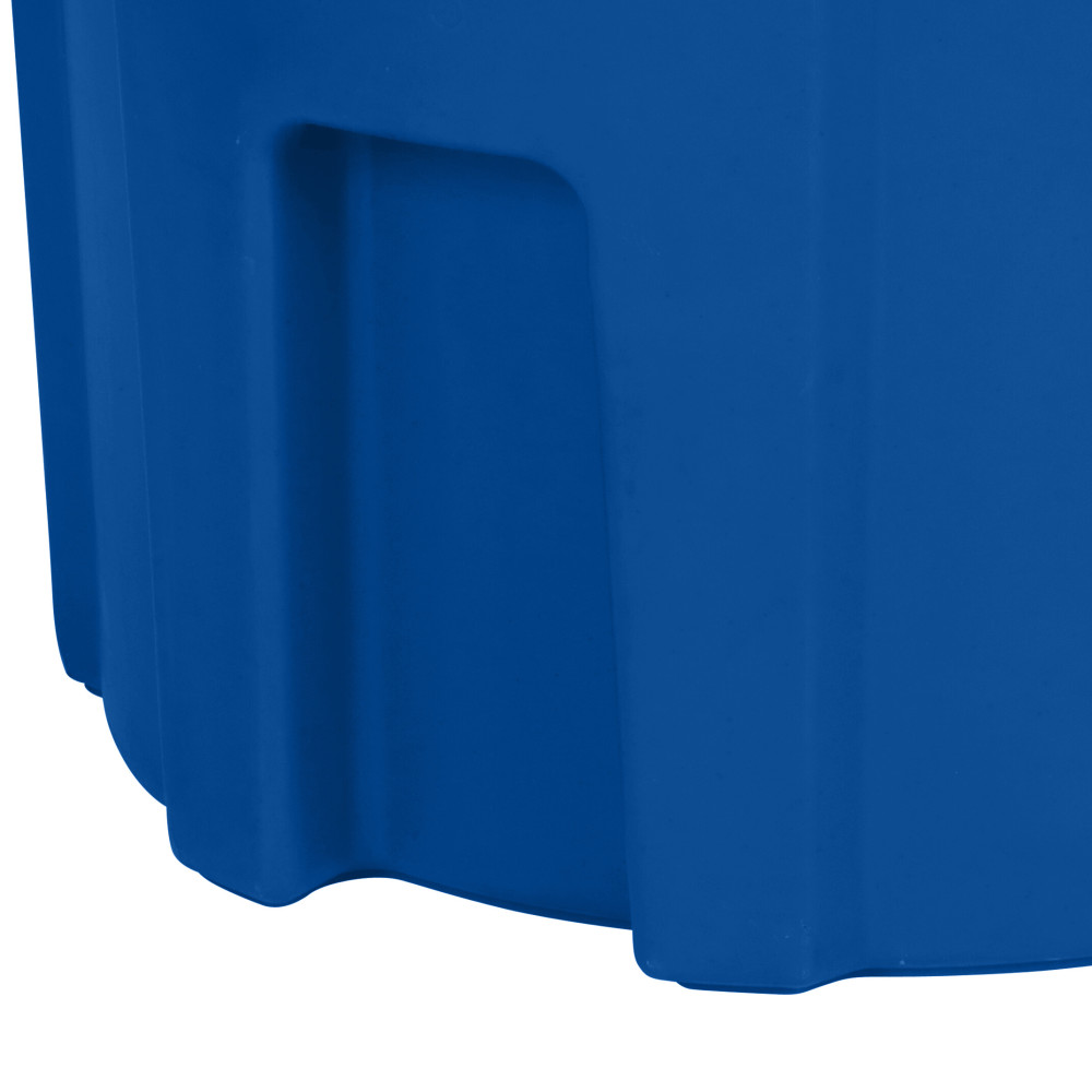 Toter 55 Gallon Round Trash Can with Lift Handle Blue - Ascmtools
