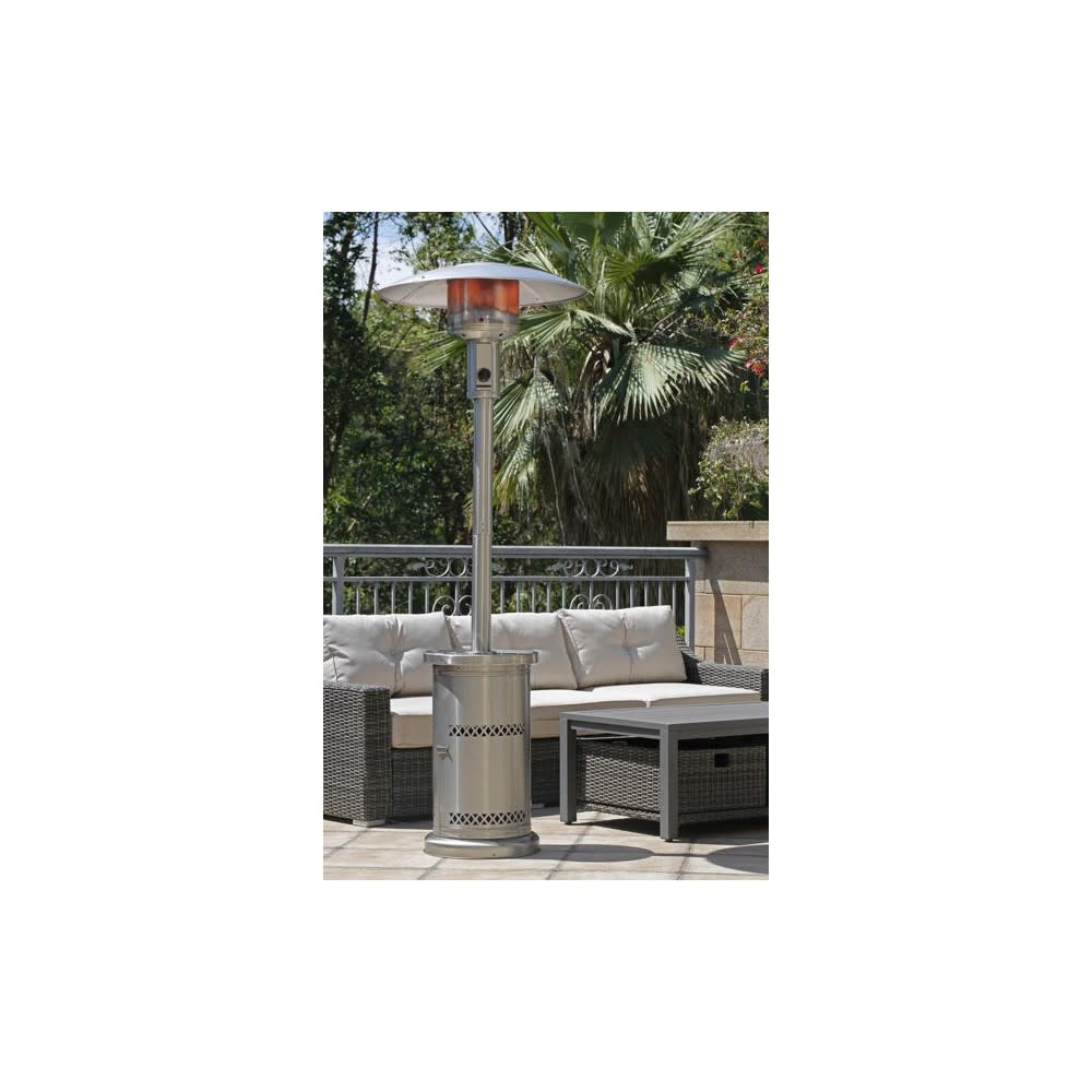 Living Accents Patio Heater 48000 BTU Chrome Steel Propane - Ascmtools