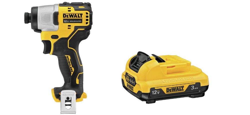 DEWALT XTREME 12V MAX 1/4″ Impact Driver & 3Ah Battery Bundle - Ascmtools