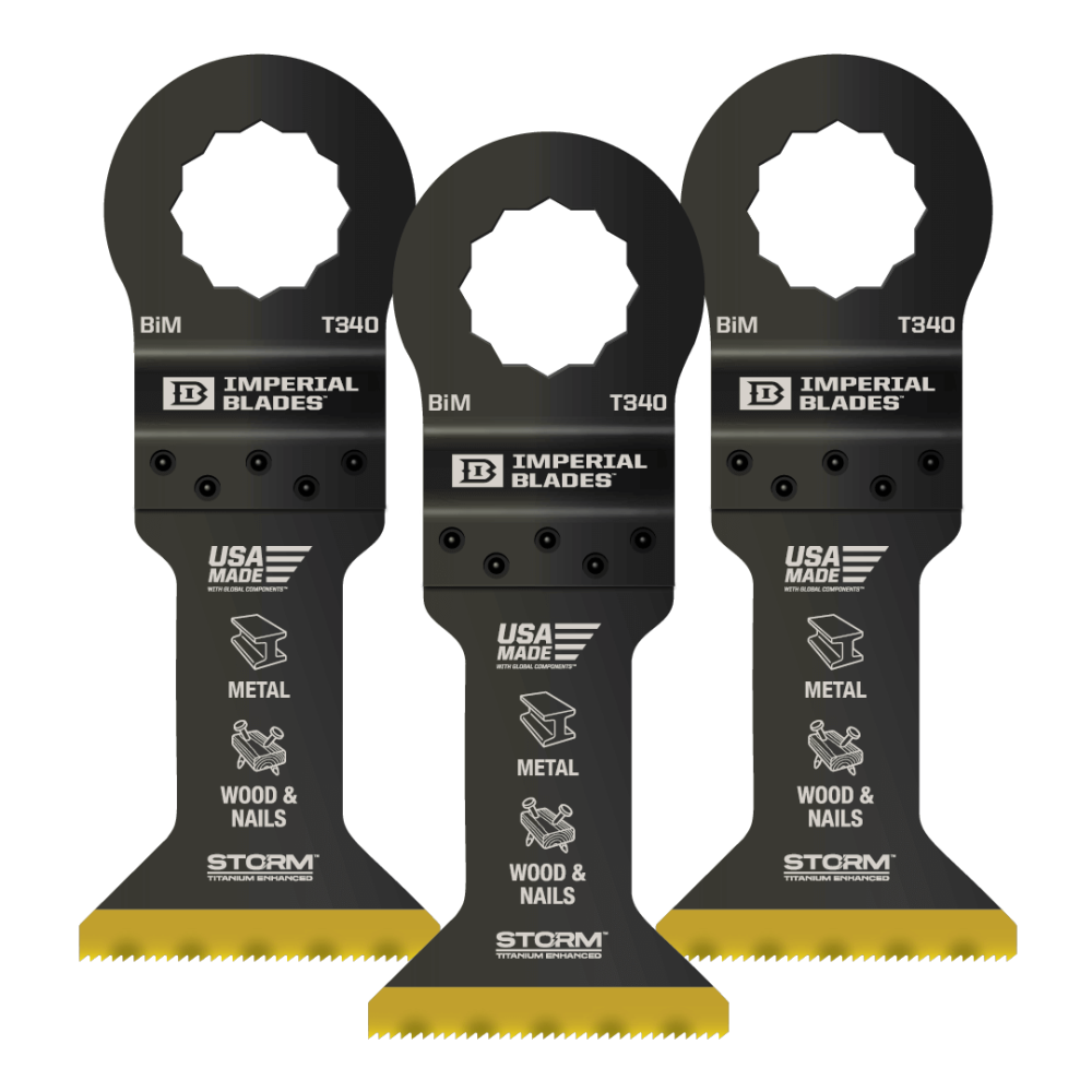 Imperial Blades SuperCut 1-3/4″ Multi-Material Storm Titanium Metal/Wood Blade 3PC - Ascmtools