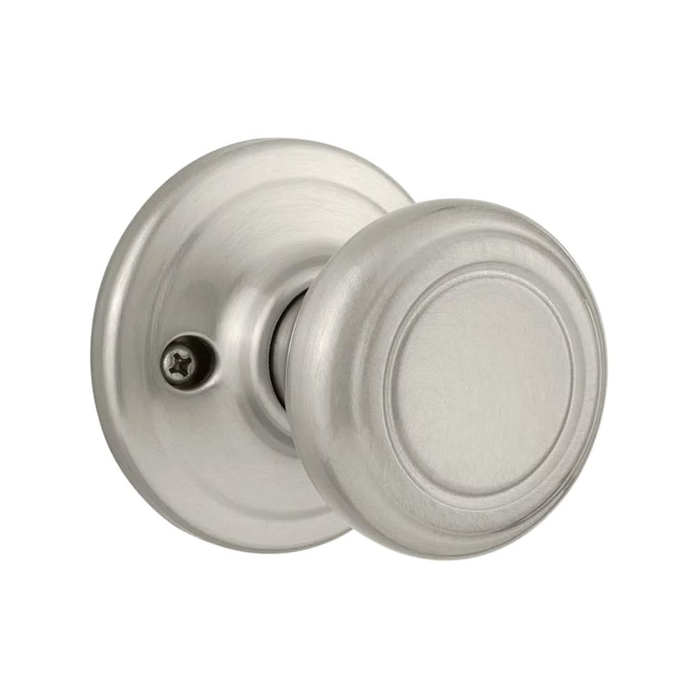 Kwikset Satin Nickel Cameron Surface Mount Half Dummy Trim Door Knob - Ascmtools