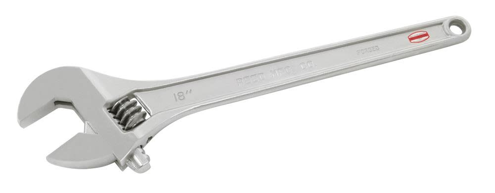 Reed Mfg Adjustable Wrench Chrome 24 In. - Ascmtools