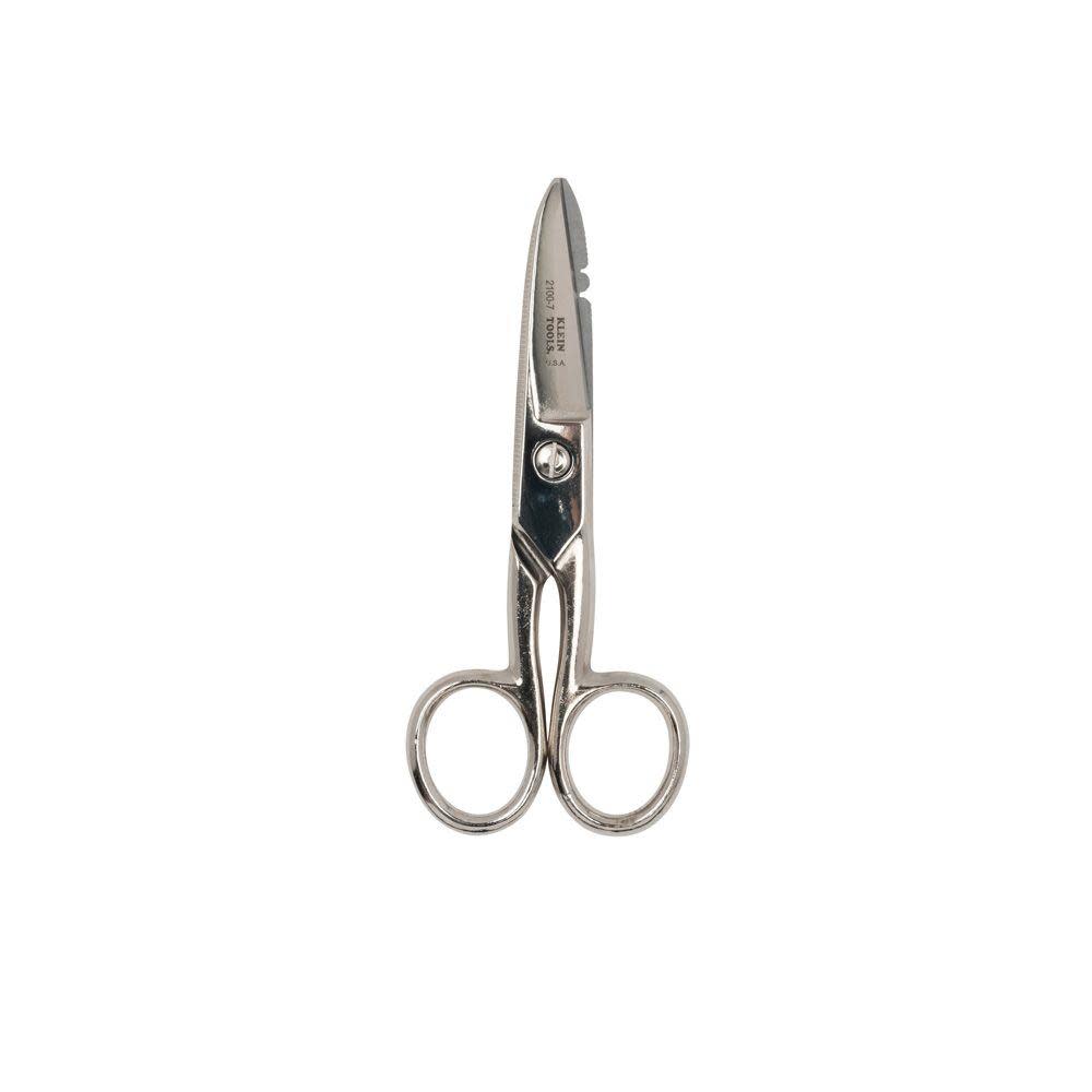 Klein Tools Electrician’s Scissors Nickel - Ascmtools