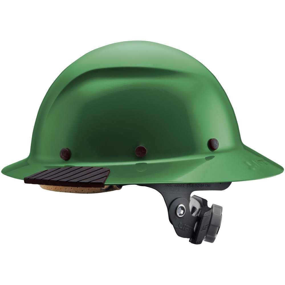 Lift Safety Hard Hat DAX Green Fiber Resin Full Brim - Ascmtools