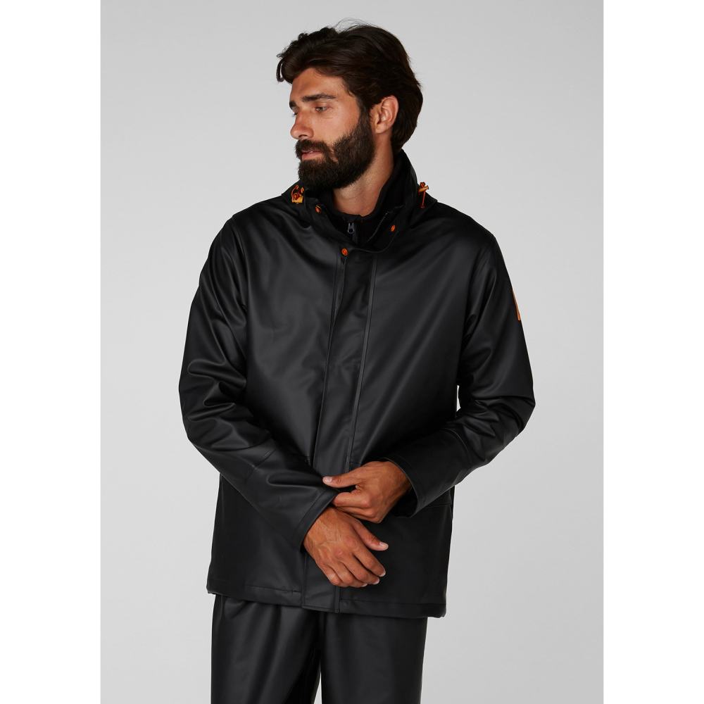 Helly Hansen PU Gale Waterproof Rain Jacket Black 2X - Ascmtools