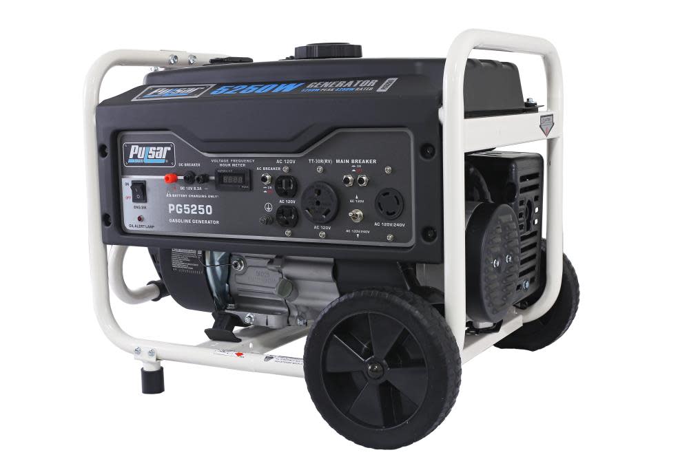 Pulsar Products 5250/4250-Watt Gasoline Powered Recoil Start Portable Generator with 224 cc Ducar Engine - Ascmtools