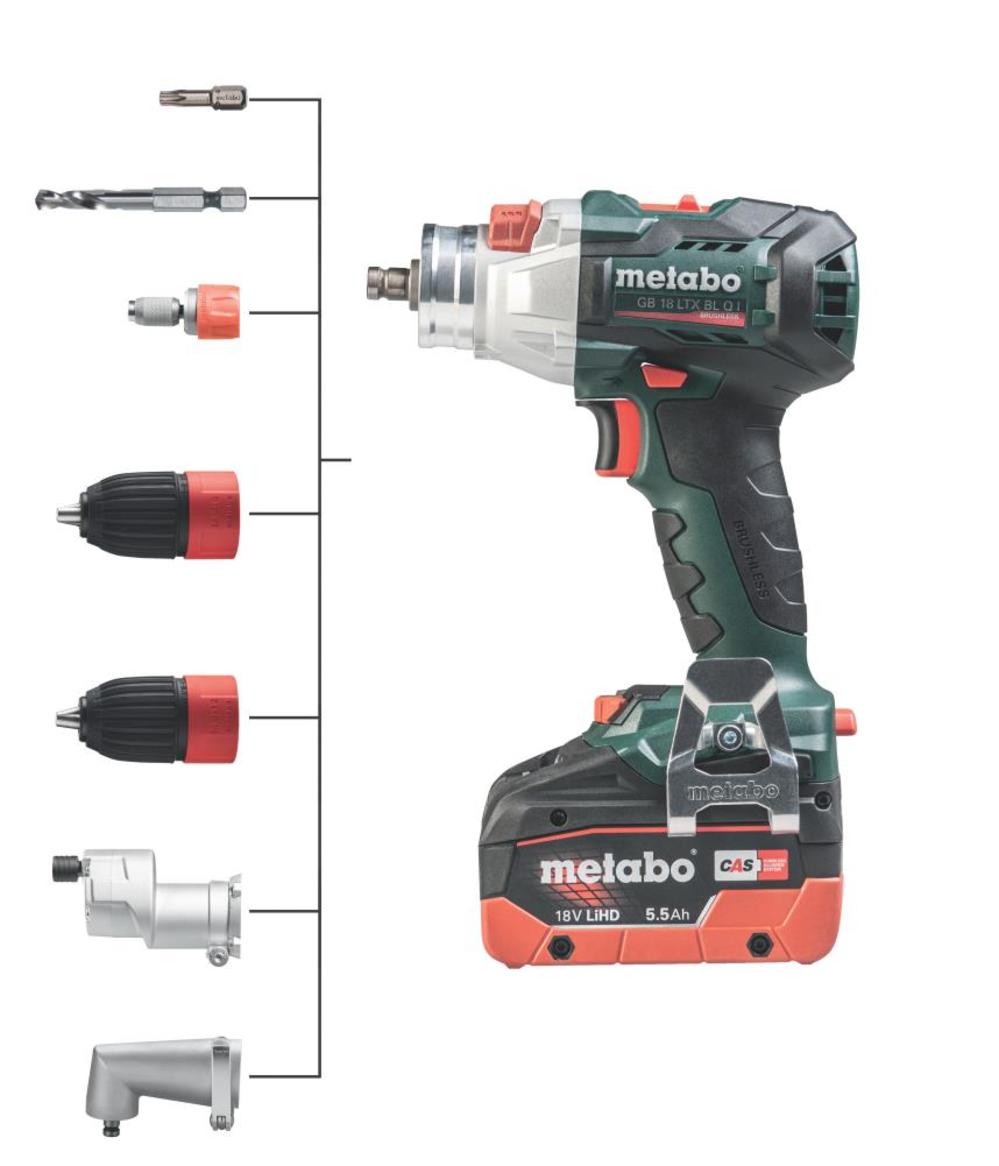 Metabo GB18LTXBLQ18V Tapping Tool Brushless Cordless Bare Tool - Ascmtools