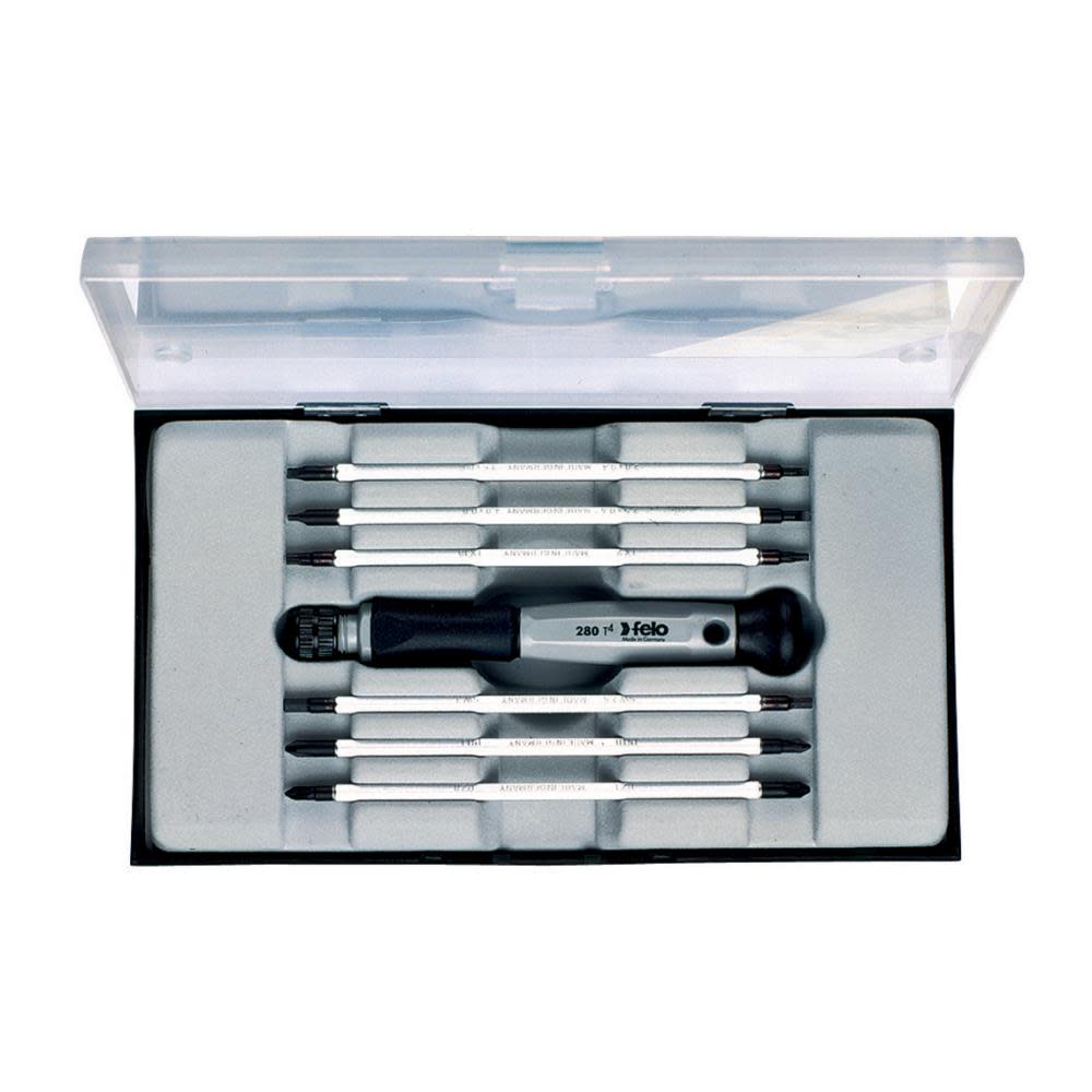 Felo 7 pc. Slotted Phillips & Torx Reversible Precision Blade Set - Ascmtools