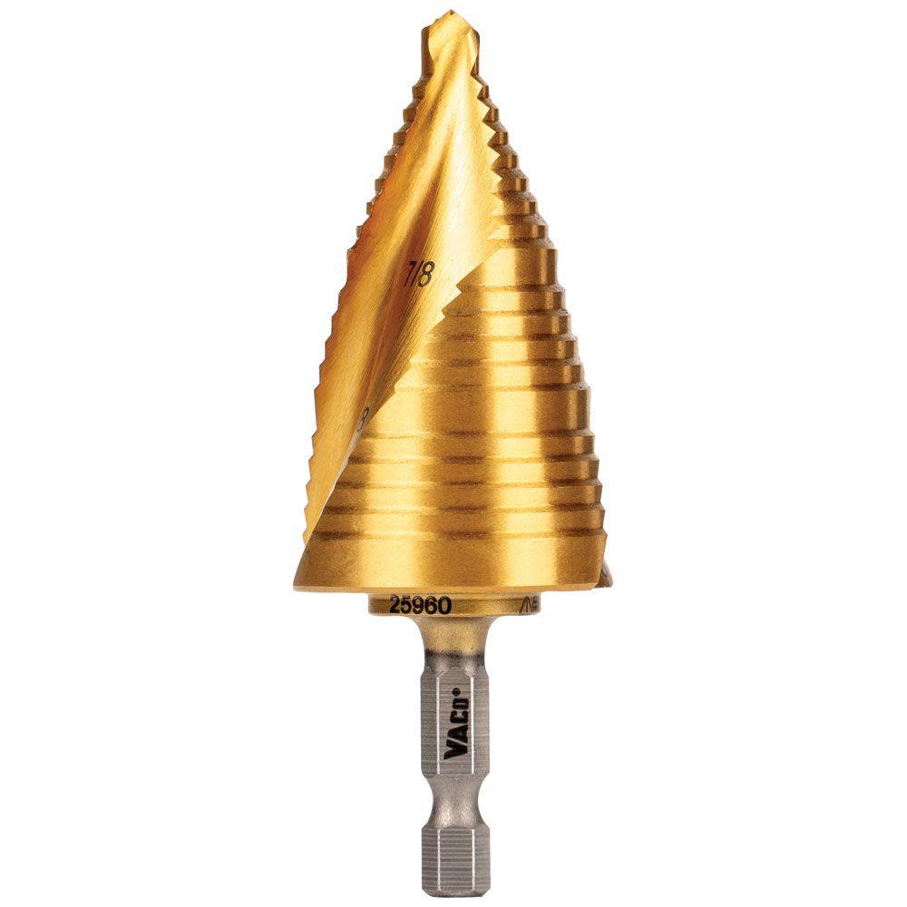 Klein Tools 7/8″ to 1 3/8″ Step Drill Bit VACO - Ascmtools