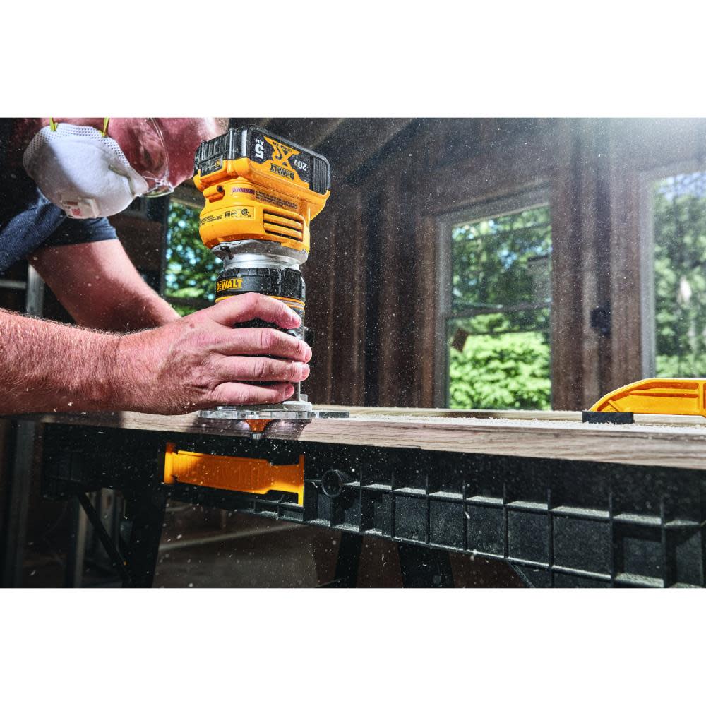 DEWALT 1/4-in Variable Speed Brushless Fixed Cordless Router (Bare Tool) - Ascmtools