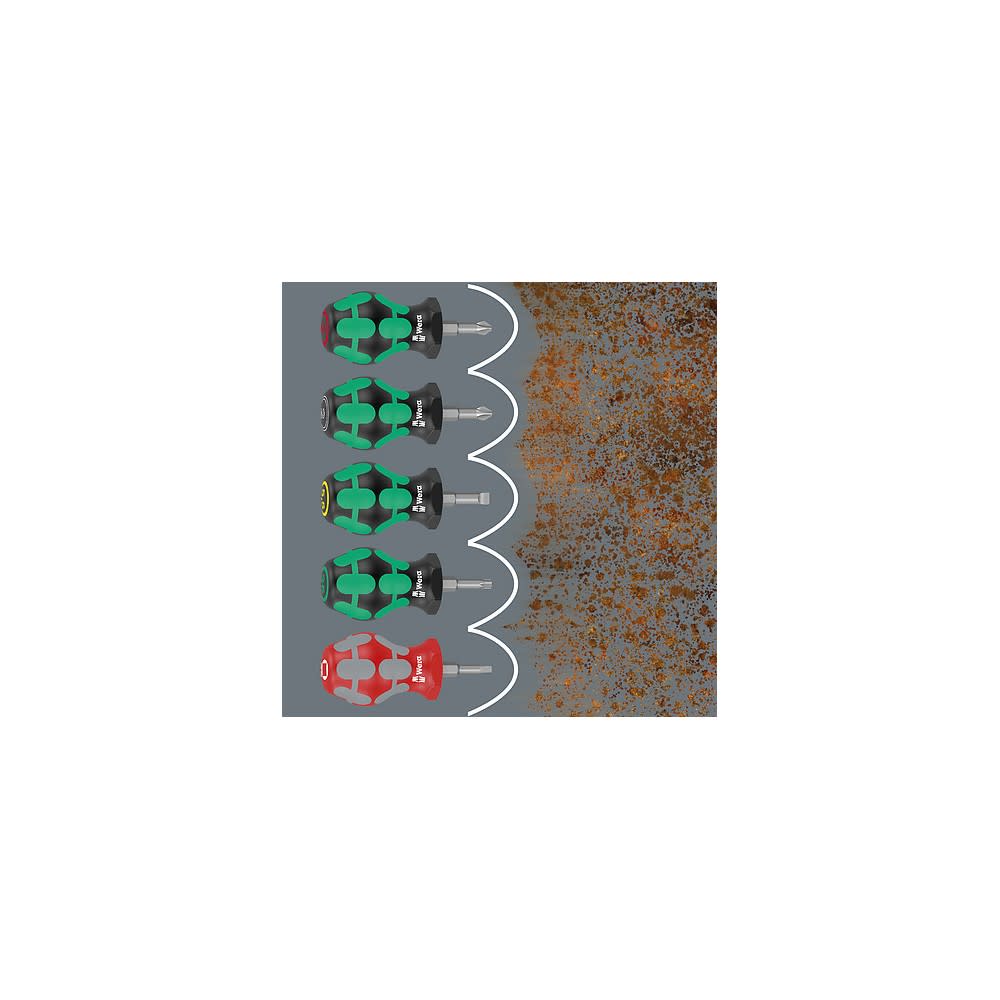 Wera Tools Kraftform Plus Stubby Set 2 Screwdriver Set 5pc - Ascmtools