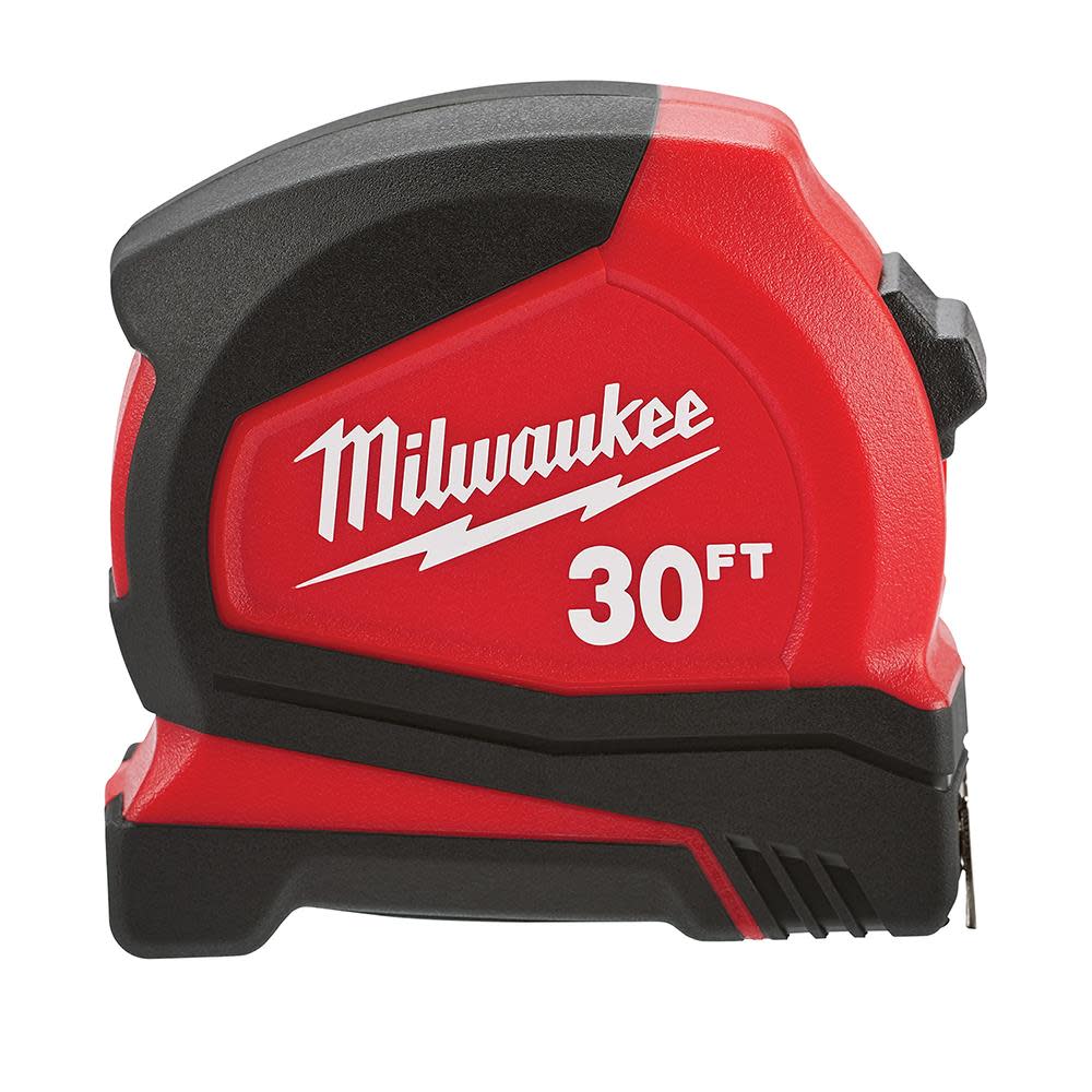 Milwaukee 30 ft. Compact Tape Measure - Ascmtools
