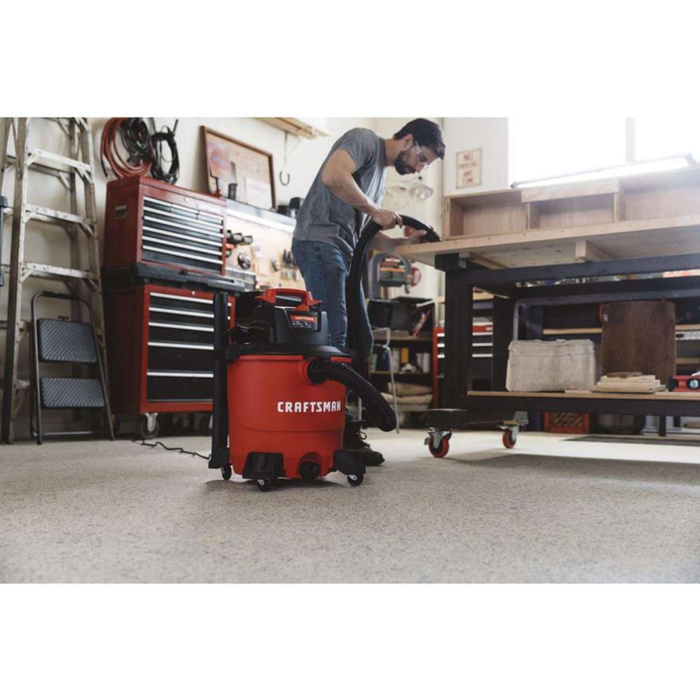 Craftsman Wet/Dry Vacuum 9 Gallon Corded 120V 4.25HP Peak - Ascmtools