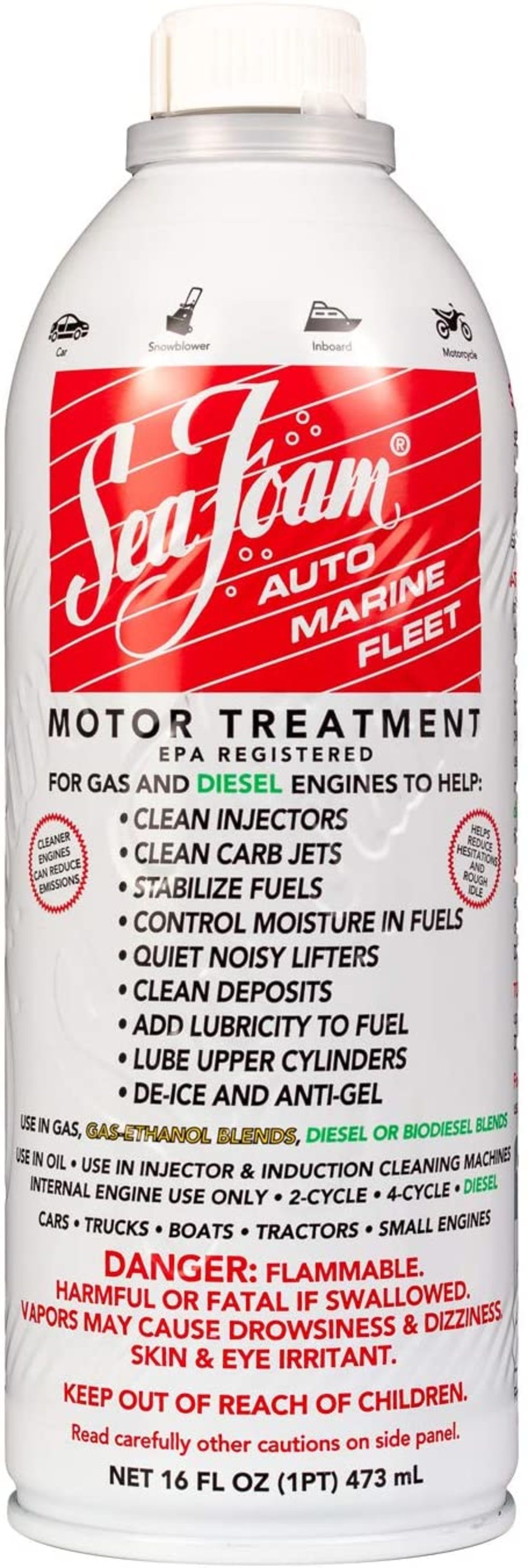 Seafoam SF-16 Sea Foam Motor Treatment 16oz - Ascmtools