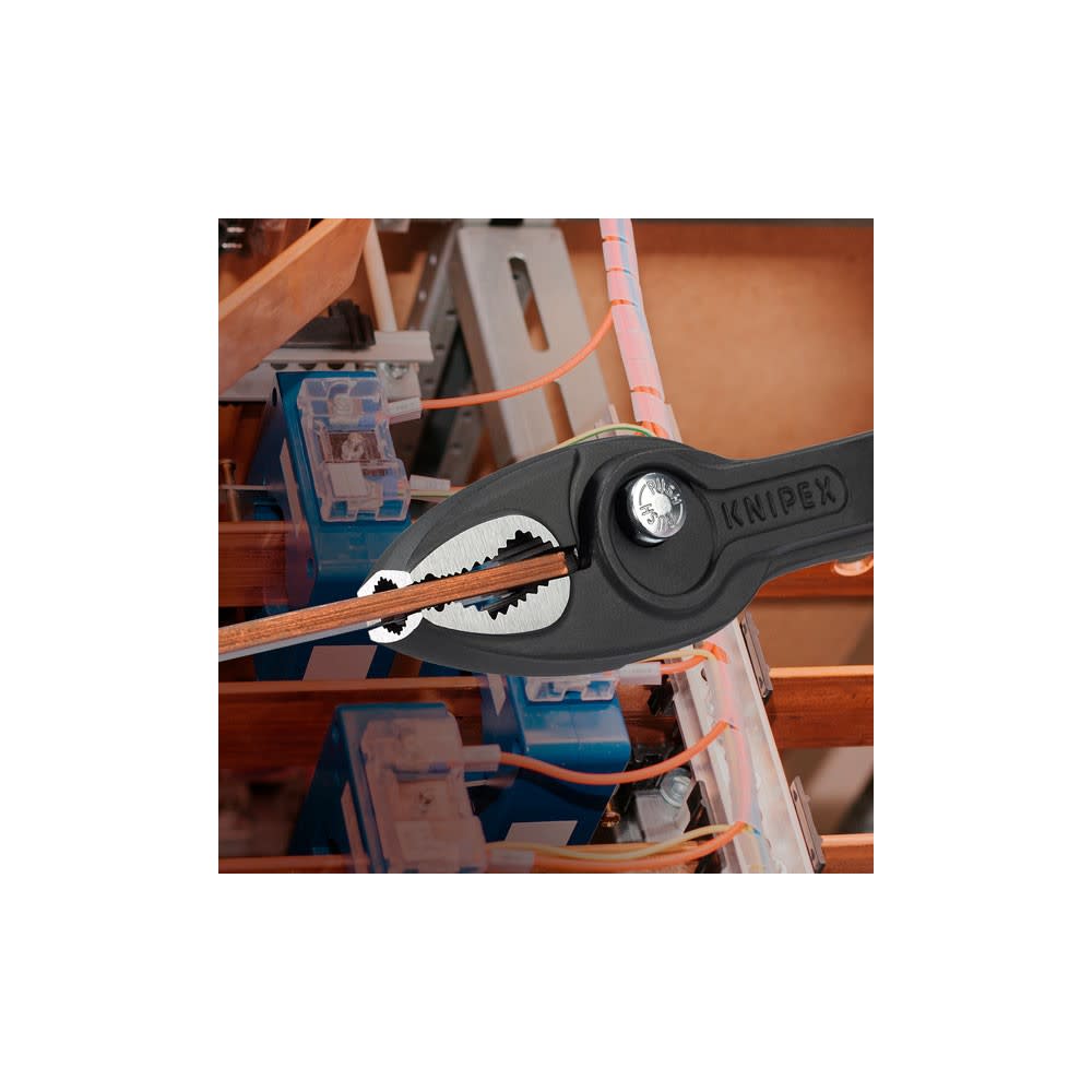 Knipex 8 In. TwinGrip Slip Joint Pliers with Dipped Handle - Ascmtools