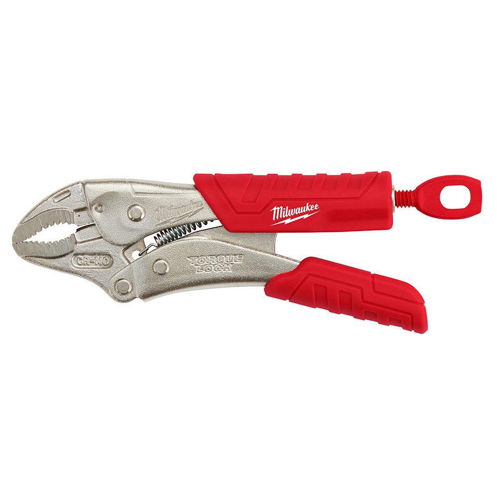 Milwaukee 5 in. TORQUE LOCK Curved Jaw Locking Pliers With Grip - Ascmtools