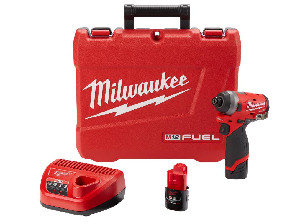 Milwaukee M12 FUEL 1/4″ Impact Driver Kit Reconditioned - Ascmtools