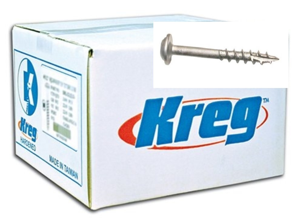 Kreg Pocket Screws – 2-1/2″ #8 Coarse Washer-Head 2000ct. - Ascmtools