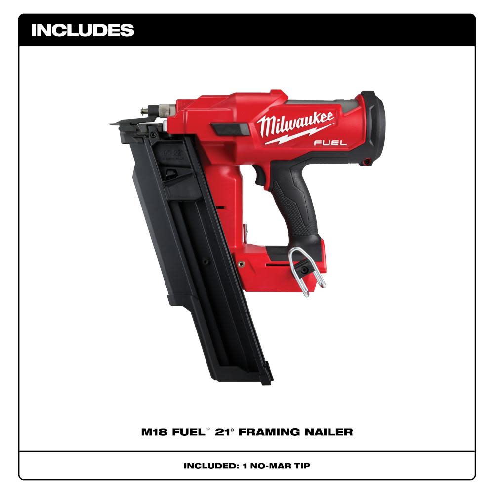 Milwaukee M18 FUEL 21 Degree Framing Nailer Bare Tool Reconditioned - Ascmtools