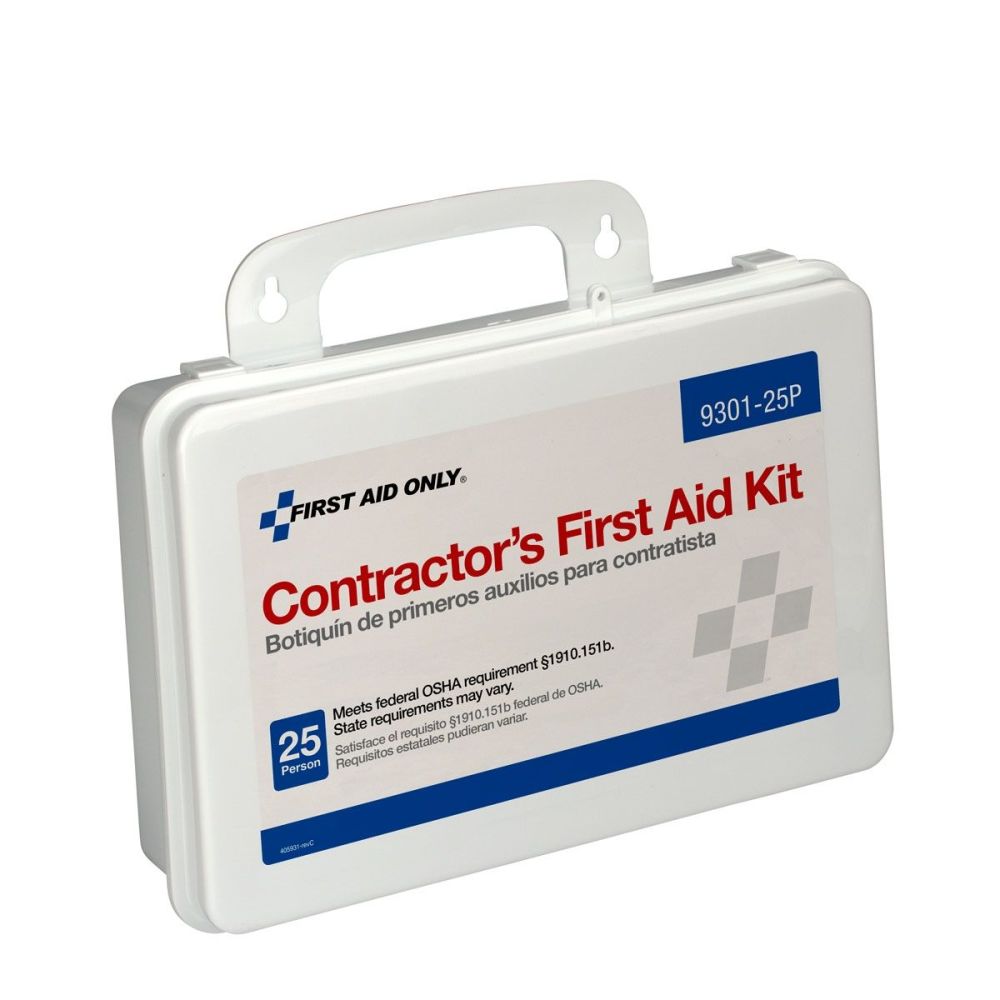 First Aid Only 25 Person Plastic Case Contractor First Aid Kit - Ascmtools