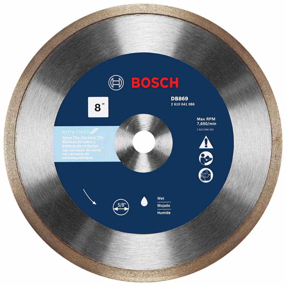 Bosch Continuous Rim Diamond Blade for Glass Tile - Ascmtools