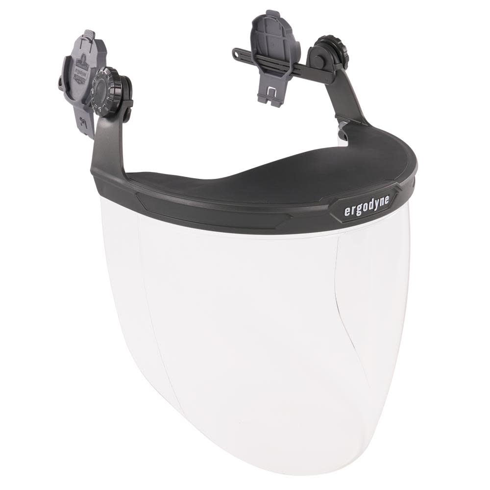 Ergodyne Clear Lens Gray Face Shield for Cap-Style & Safety Helmet - Ascmtools