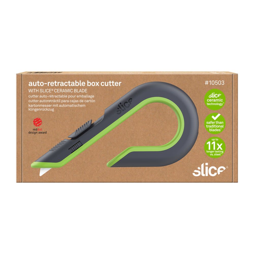 Slice Box Cutter Auto Retractable Zirconium Oxide Blade - Ascmtools