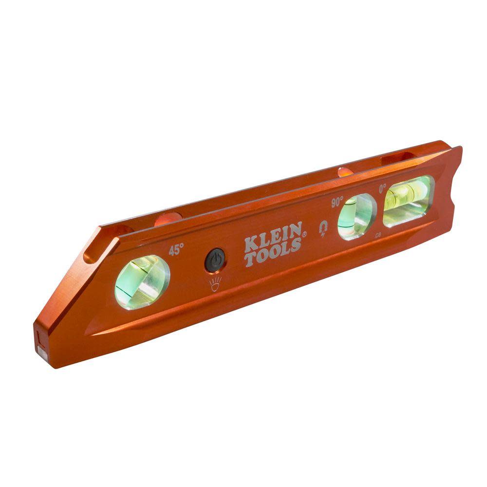 Klein Tools Lighted Torpedo Billet Level REM - Ascmtools