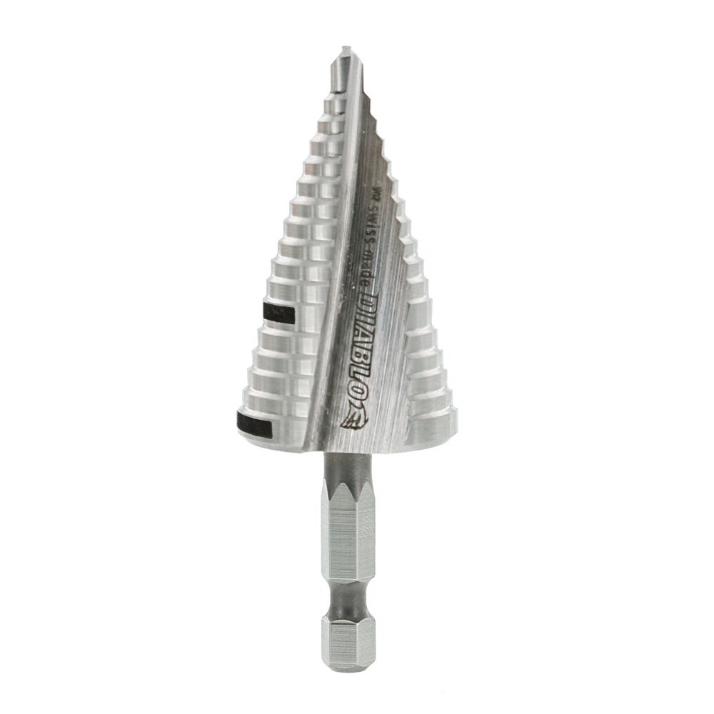 Diablo Tools 7/8″ – 1-1/8″ Impact Step Drill Bit (17 Steps) - Ascmtools