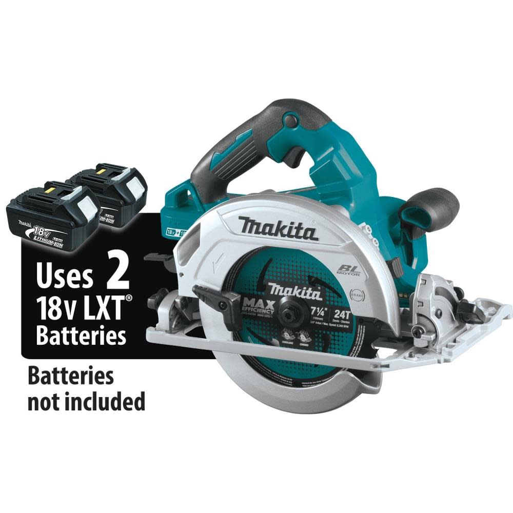 Makita 18V X2 LXT 36V 7 1/4 Circular Saw with Guide Rail Compatible Bare Tool - Ascmtools
