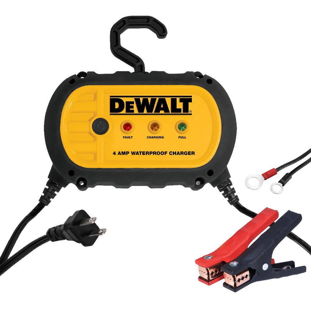 DEWALT 4 Amp Professional Waterproof Battery Charger - Ascmtools