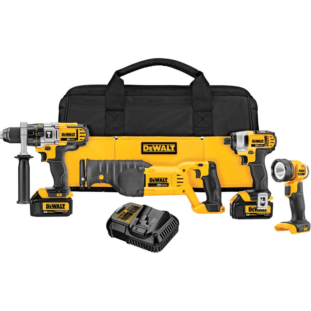 DEWALT 20V MAX Premium 4-Tool Combo Kit - Ascmtools