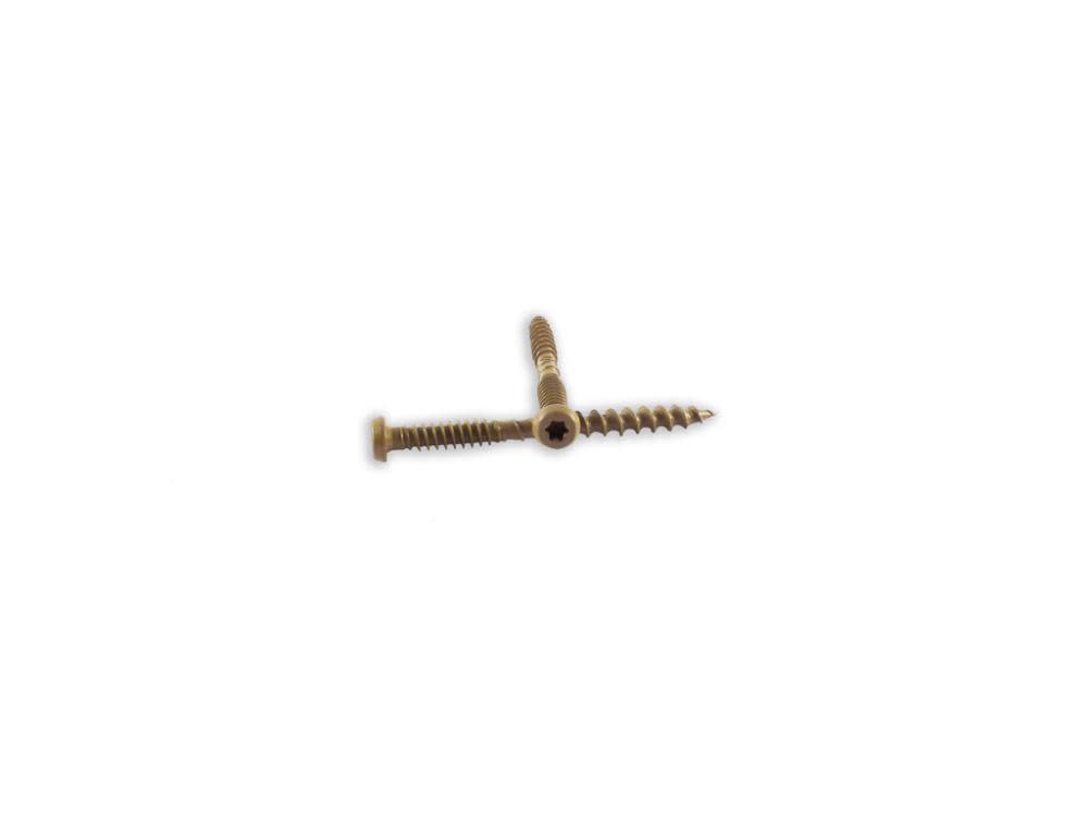 Woodpro #10 x 2-1/2 In. 1000 Hour PPG E-Coat Tan Composite Deck Screws - Ascmtools