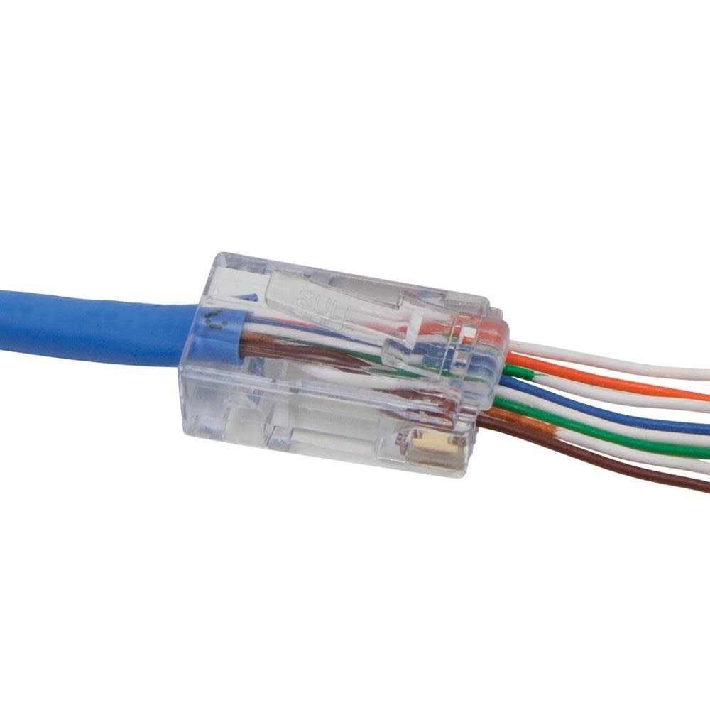 Klein Tools Pass-Thru Data Plug CAT5E 10 Pk - Ascmtools