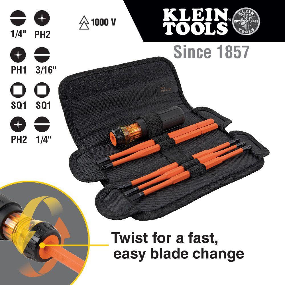 Klein Tools Insul Changeable Drivers w/ Pouch - Ascmtools
