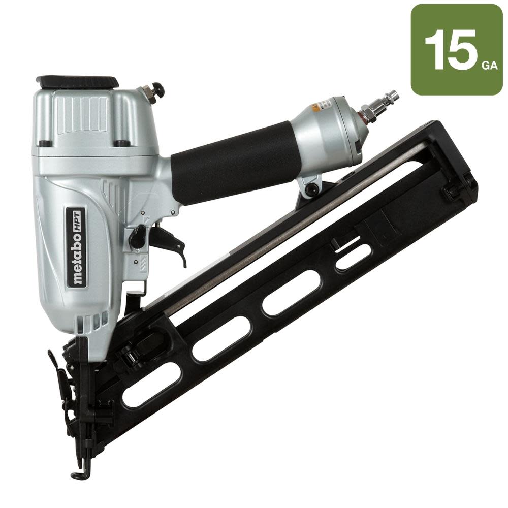 Metabo HPT 2-1/2 In. 15-Gauge Angled Finish Nailer with Air Duster - Ascmtools