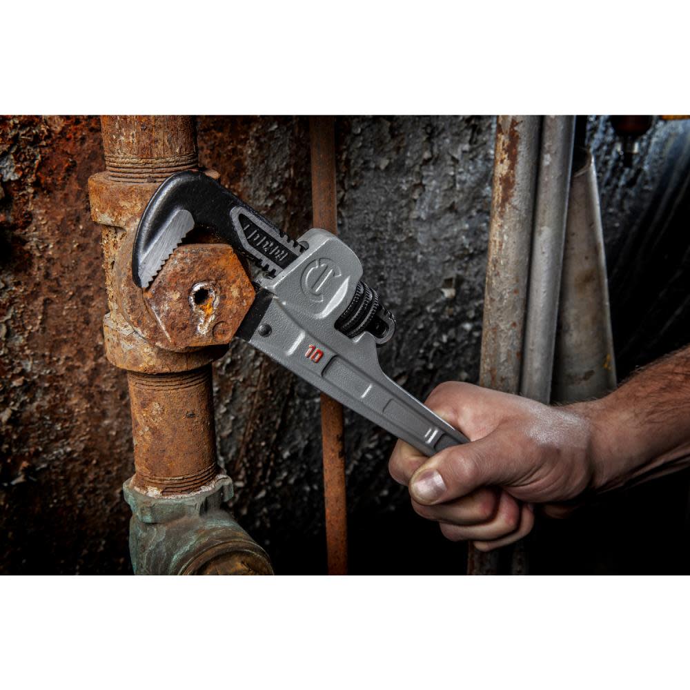 Crescent 10″ Aluminum Slim Jaw Pipe Wrench - Ascmtools