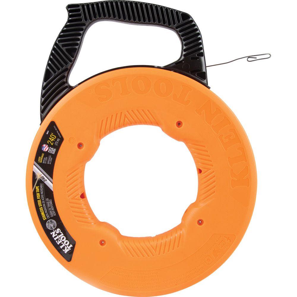 Klein Tools 240′ Stainless Steel Fish Tape - Ascmtools